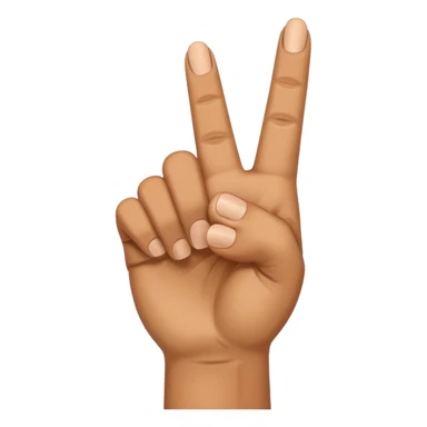 Signe de main en forme de pistolet de face point vers le ciel  sticker