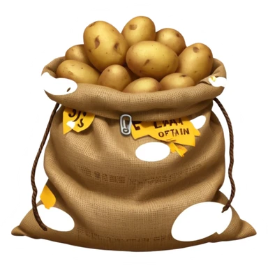 Sack of potatoes sticker