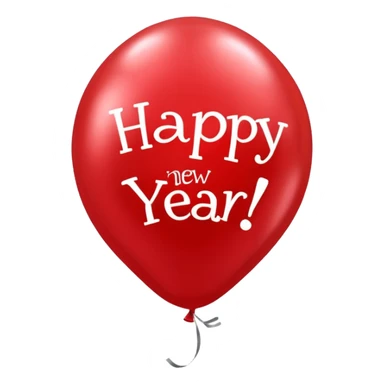 ballon de fete bonne année sticker