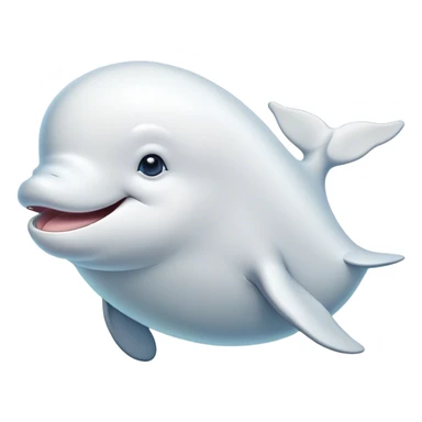 Beluga whale sticker