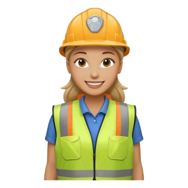 women, Waste Management, safety vest, trash picker sticker