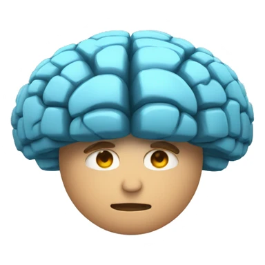 un cerebro fuerte , con capa y brazos fuertes sticker