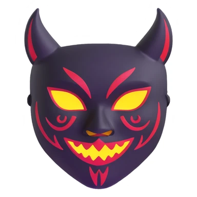 halloween mask sticker