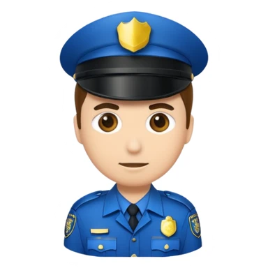 fancy police officer sticker