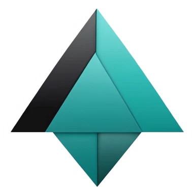 teal green with black, management logo sticker