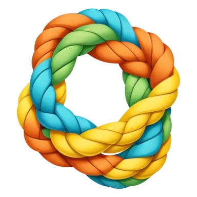 A rope toy for dogs  sticker