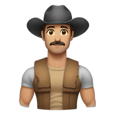 Hombre musculoso  sticker