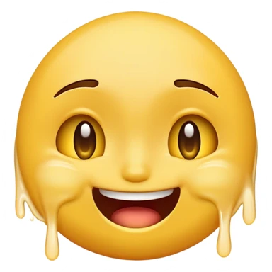 Emoji smiling but also crying aggressively sticker