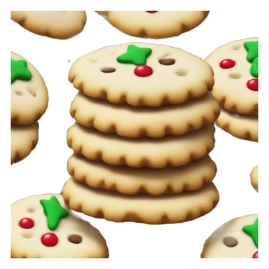 3 Stacked Christmas Themed Cookies sticker