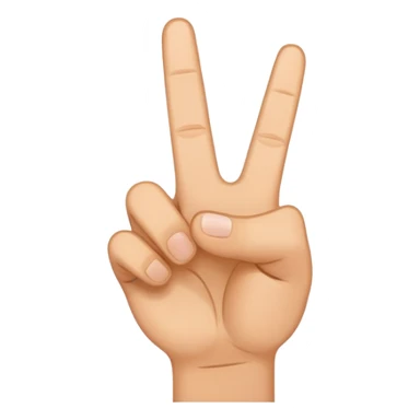 hang peace sign with thumb  sticker
