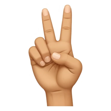 Create an emoji of a right hand. The thumb and middle finger of the right hand are pressed together, with the index finger positioned between them. The remaining fingers are curled into a fist. Add motion lines around the emoji to indicate a downward hand movement. sticker