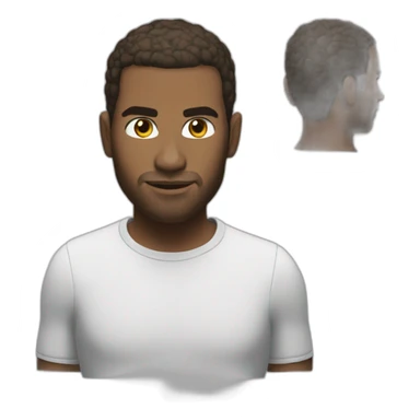 A black Zidane sticker