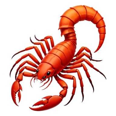 red Scorpion zodiac Sign sticker