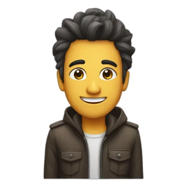 sourire-froncer-sourcil sticker