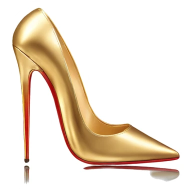 louboutin gold 10 cm stiletto sticker