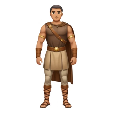 rey fuerte y poderoso de la epoca púnica, foto del cuerpo entero sticker