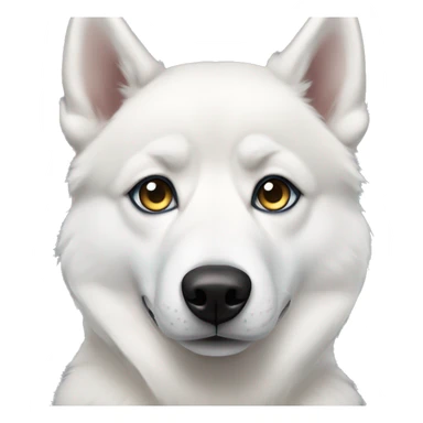 Husky with heterochromia sticker