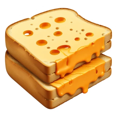 a slice of cheese to put on a bread sticker