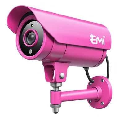 Security Camera pink with graffity sticker