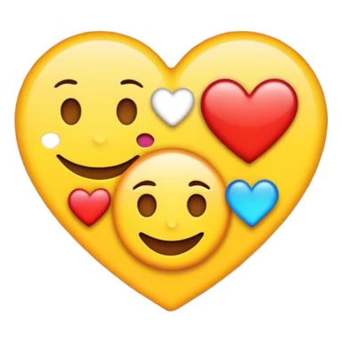 Susunkan aku emoji menjadi sebuah gambar love sticker