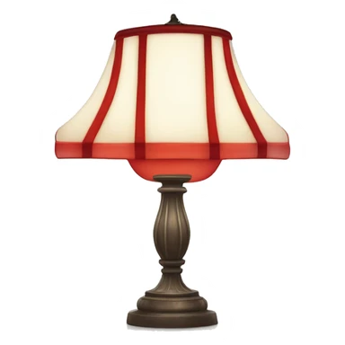 Tiffany lamp in red and white sticker