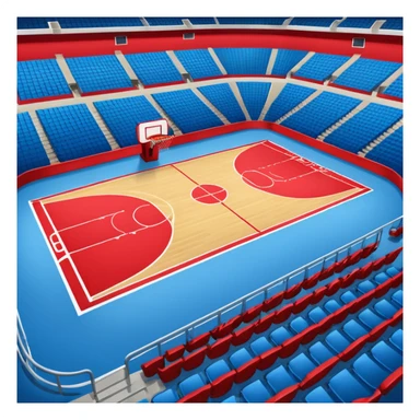 basketball stadium (#00A3E0) and red (#F9423A) sticker