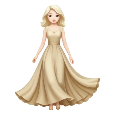 Real star face with a full body 👗 sticker