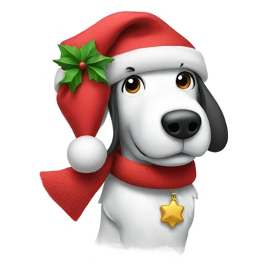 Christmas snoopy sticker