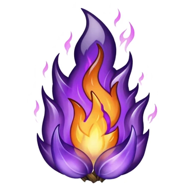 Elemental Dark-type-Electric-type natural flame  sticker