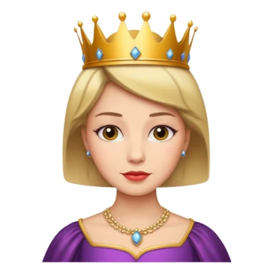 short hair queen sticker