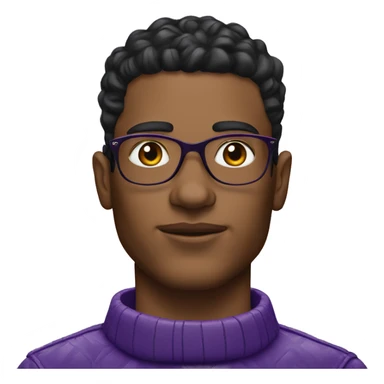 Guy wearing purple louis vuitton portrait sticker