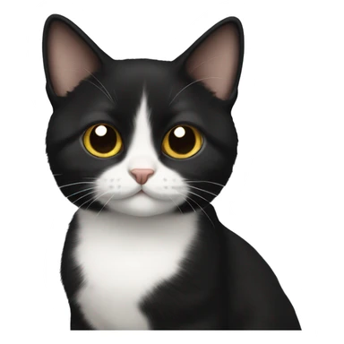 Black munchkin cat sticker