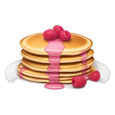 pancakes light pink berry sticker