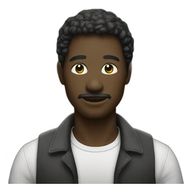 Un homme noir dans un champs de coton sticker