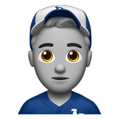 Sad dodgers fan sticker