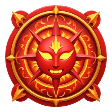 Ancient sigil radiating lustful energy, infernal erotic magic sticker
