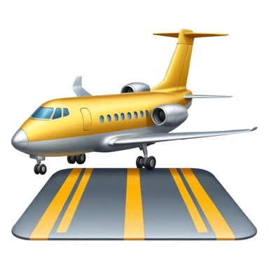 plane landing runway sticker