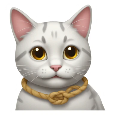 Gatito tierno con lazo sticker