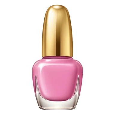 gold rococo pink inflatable puffy nail polish sticker