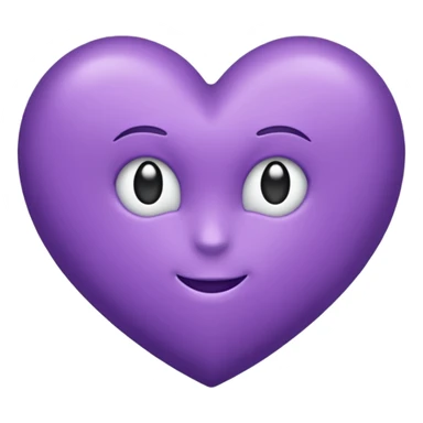 Coeur violet sticker