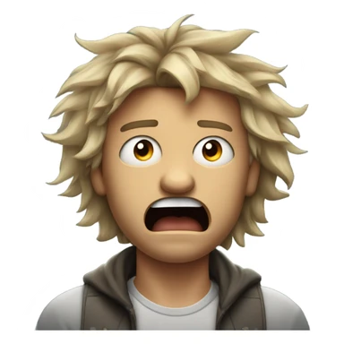 man going insane sticker