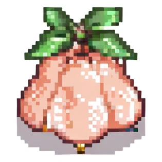 peach bell sticker