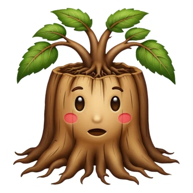 thick brown root sticker