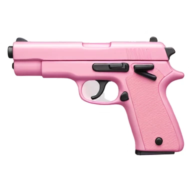 Light pink gun sticker
