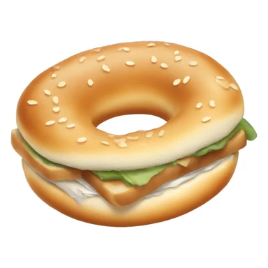 bagel sandwich sticker