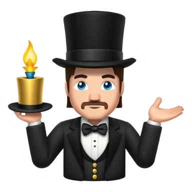 steve from minecraft with a top hat please sticker