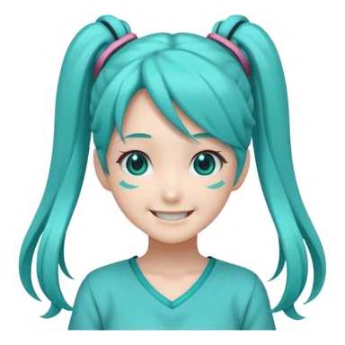 Hatsune Miku smile sticker