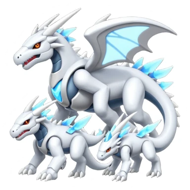 Futuristic Reshiram-Kyurem-Steelix-Lairon-Genesect-fusion sticker