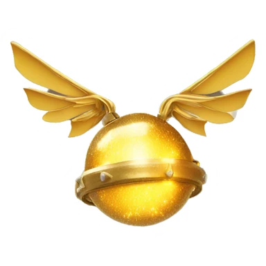 Golden snitch from Harry Potter movie with some mini Christmas lights  sticker
