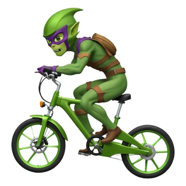 A green goblin on a Surron e bike sticker